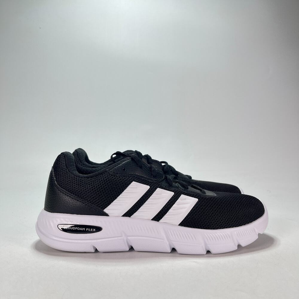 adidas Cloudfoam Flex Black White Casual Shoes Sneakers HQ4960 Women's Size 8.5